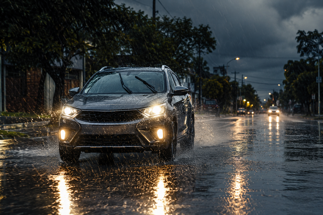Qué revisar en tu vehículo antes de una tormenta fuerte o temporal